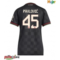 Camiseta Bayern Munich Aleksandar Pavlovic #45 Tercera Equipación para mujer 2025-26 manga corta